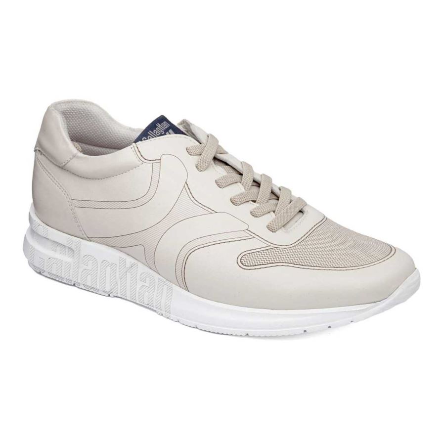 Baskets Callaghan 91322 Goliat S.I.Lase Blanche Homme | SZG-44317402