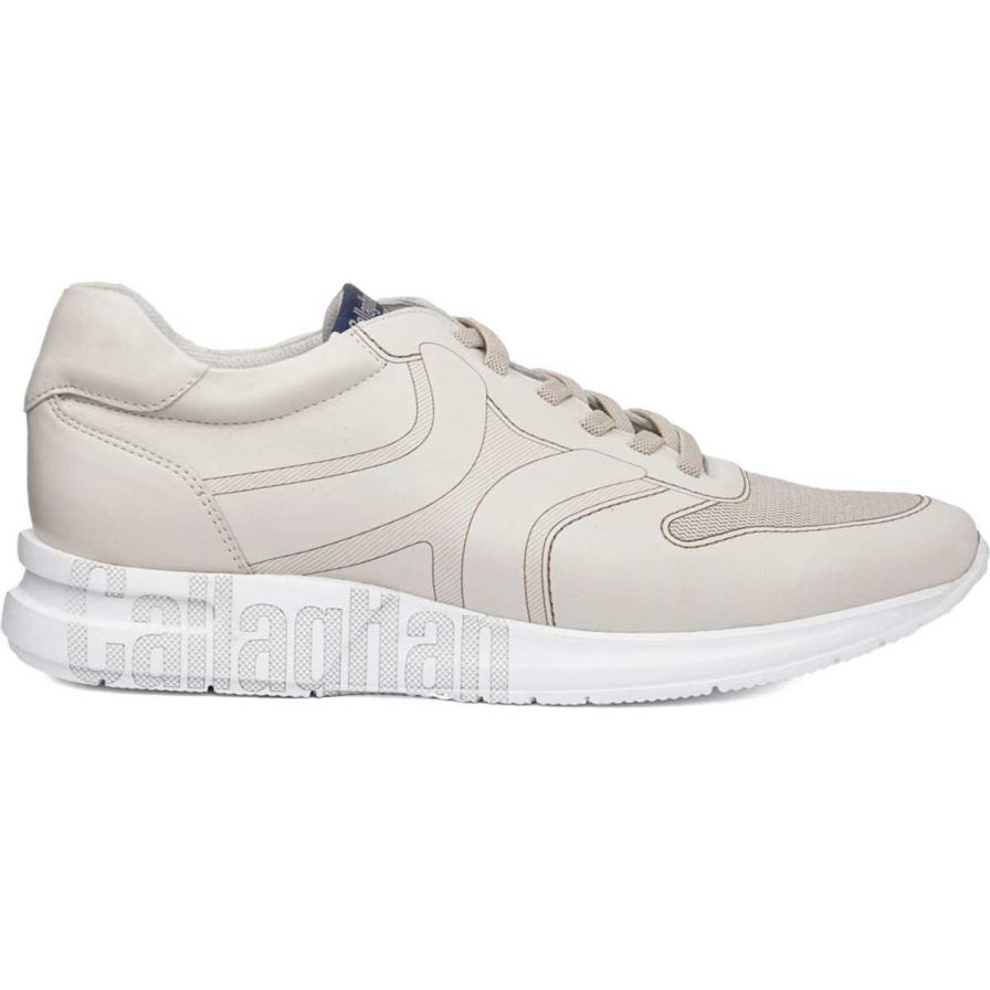 Baskets Callaghan 91322 Goliat S.I.Lase Blanche Homme | SZG-44317402