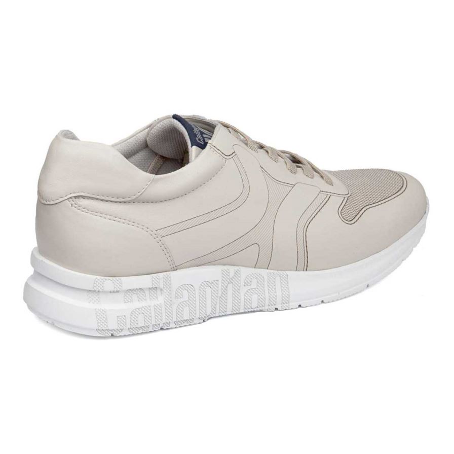 Baskets Callaghan 91322 Goliat S.I.Lase Blanche Homme | SZG-44317402