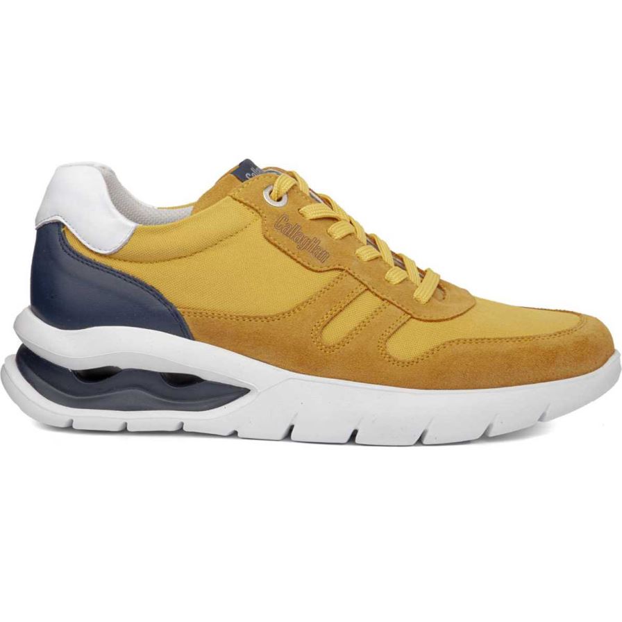 Baskets Callaghan 45416 Vento Jaune Homme | GWF-62921347