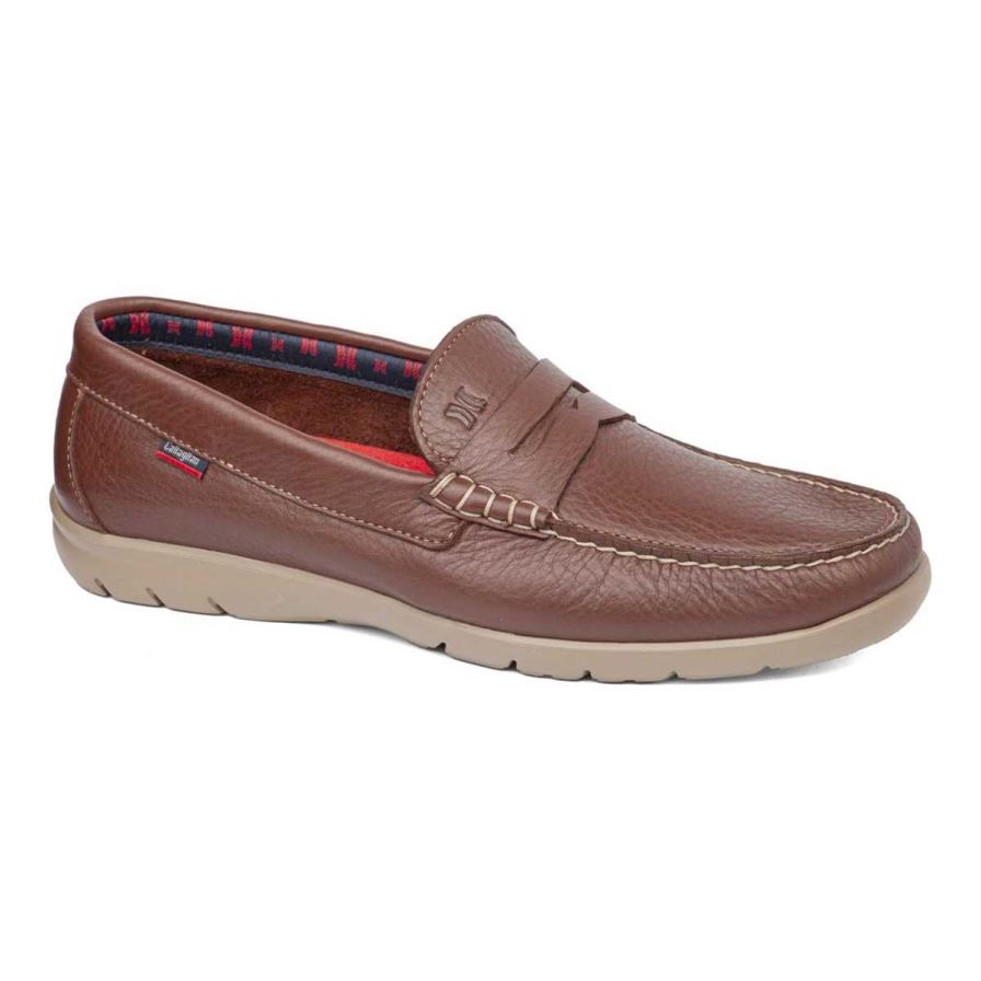 Loafers Callaghan 18004 Tenger Marron Homme | FWH-90251840