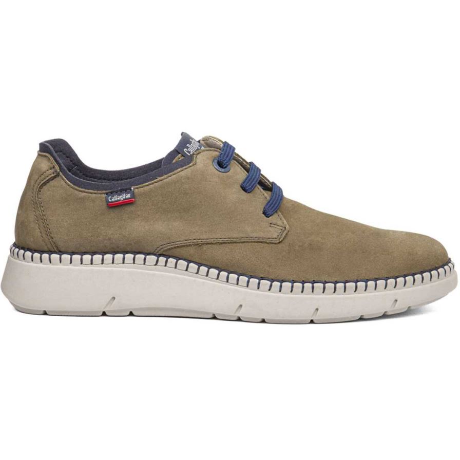 Chaussures Habillées Callaghan 53500 Circular Vert Olive Homme | CYI-01704184