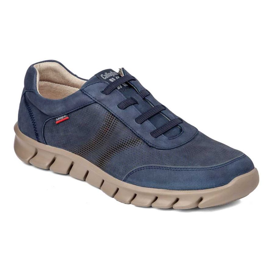 Chaussures Casual Callaghan 42800 Mazi Bleu Marine Homme | QDS-93388639