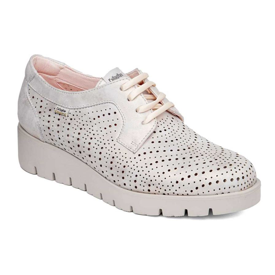 Chaussures Plateforme Callaghan 89891 Haman Blanche Femme | UZJ-94799370