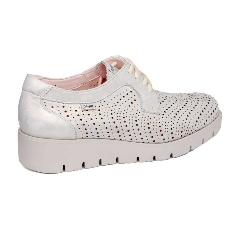 Chaussures Plateforme Callaghan 89891 Haman Blanche Femme | UZJ-94799370