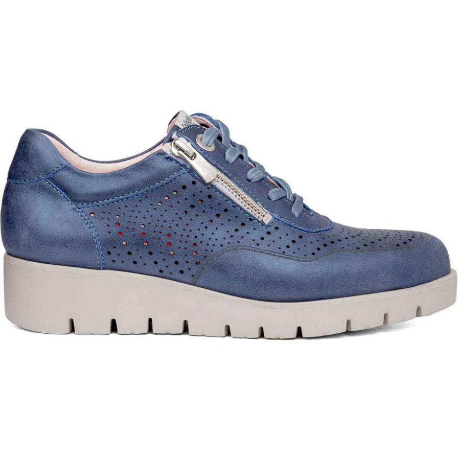 Chaussures Plateforme Callaghan 89894 Haman Bleu Marine Femme | YUC-31207371