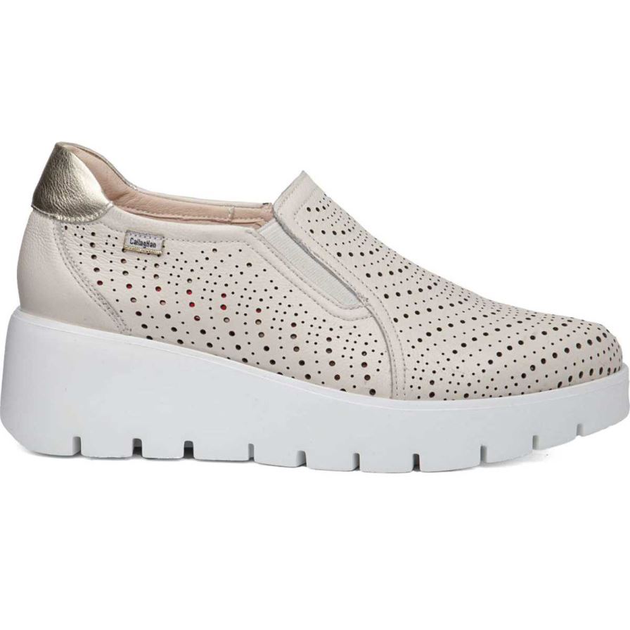 Chaussures Plateforme Callaghan 32103 Amal Blanche Femme | UEX-15991706