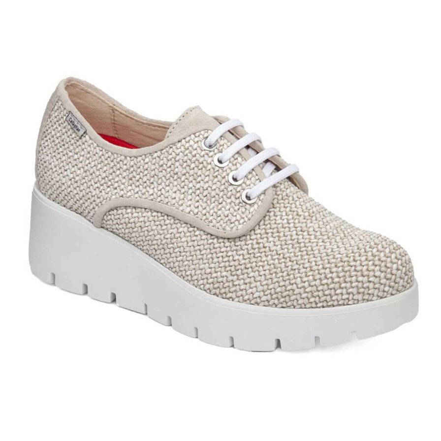 Chaussures Plateforme Callaghan 32101 Amal Beige Femme | JYU-81350175