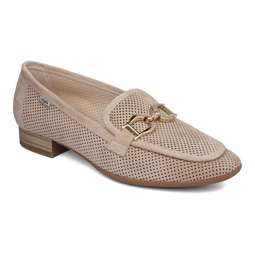 Loafers Callaghan 26906 Purple Beige Femme | QMU-41326234