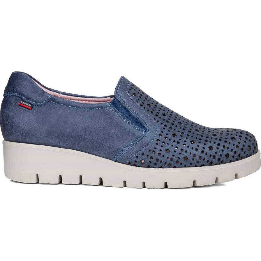 Chaussures Plateforme Callaghan 89863 Haman Bleu Marine Femme | ETL-61571421