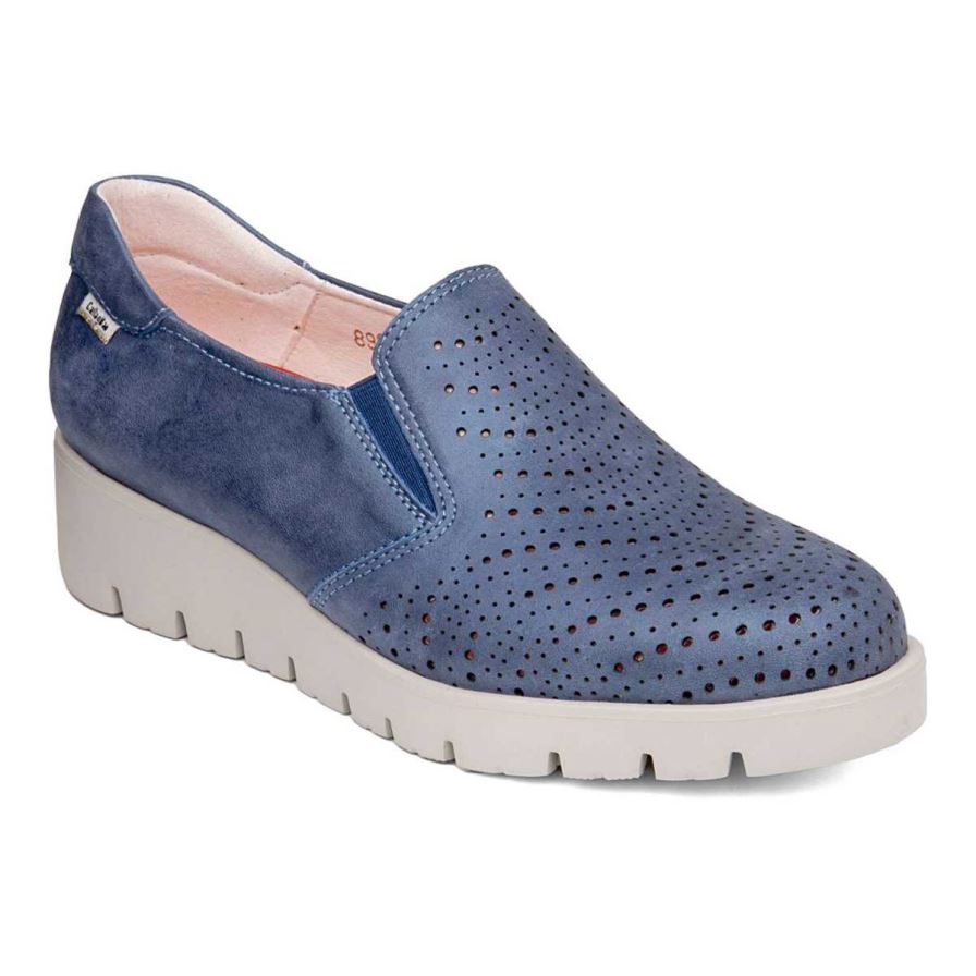 Chaussures Plateforme Callaghan 89892 Haman Bleu Marine Femme | VTE-62044583