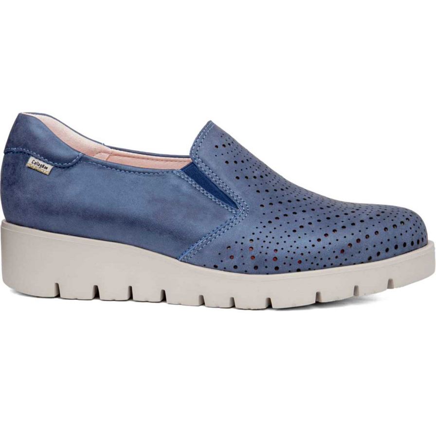 Chaussures Plateforme Callaghan 89892 Haman Bleu Marine Femme | VTE-62044583