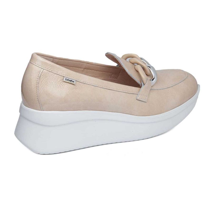 Chaussures Plateforme Callaghan 30019 Hanna Beige Femme | YQO-67760315