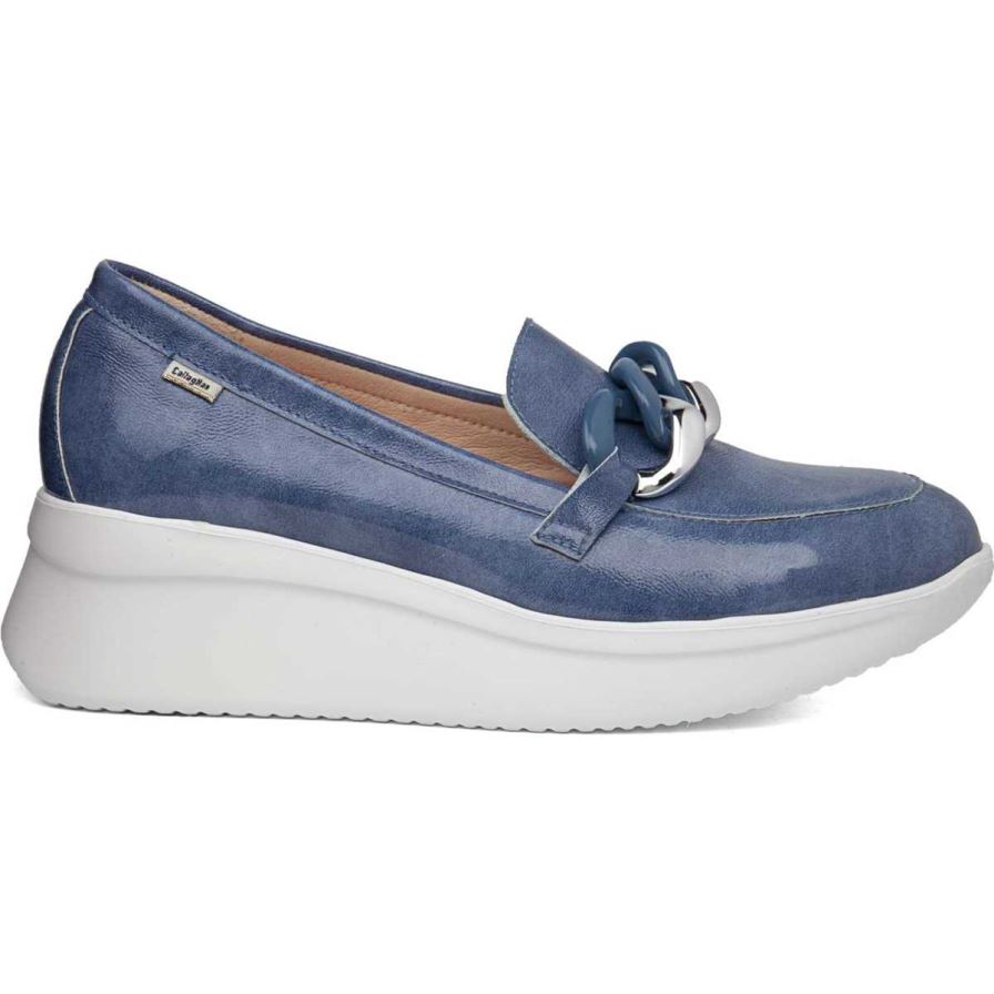 Chaussures Plateforme Callaghan 30019 Hanna Bleu Marine Femme | WUD-87291537