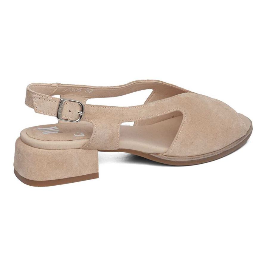 Sandales à Talons Callaghan 30306 Luna Beige Femme | TWY-82526789