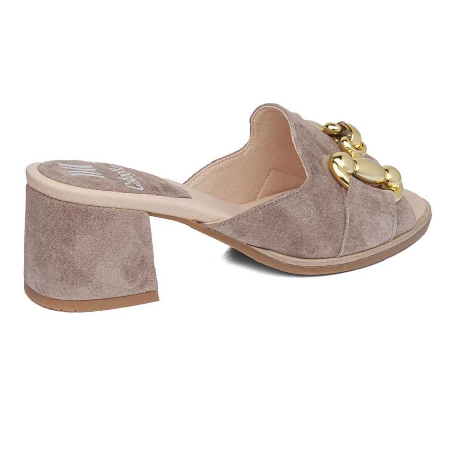 Sandales à Talons Callaghan 29208 Kibow Beige Femme | EES-68596532