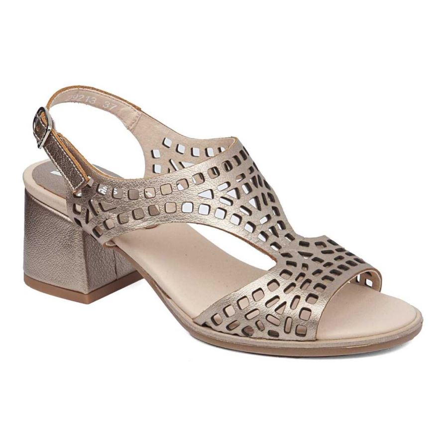 Sandales à Talons Callaghan 29213 Kibow Doré Femme | JZU-75987960