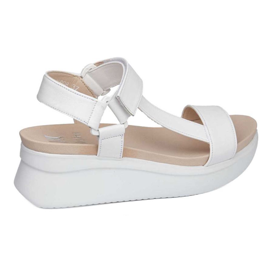 Sandales Compensées Callaghan 29908 Llana Blanche Femme | SYD-30091646