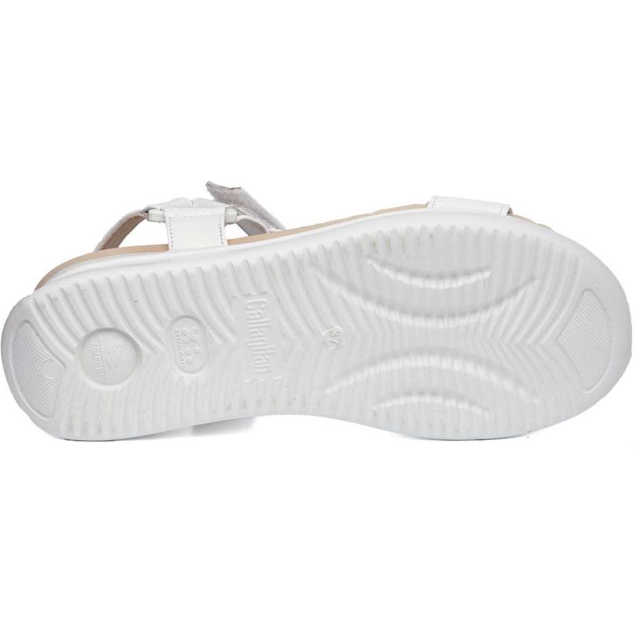 Sandales Compensées Callaghan 29908 Llana Blanche Femme | SYD-30091646