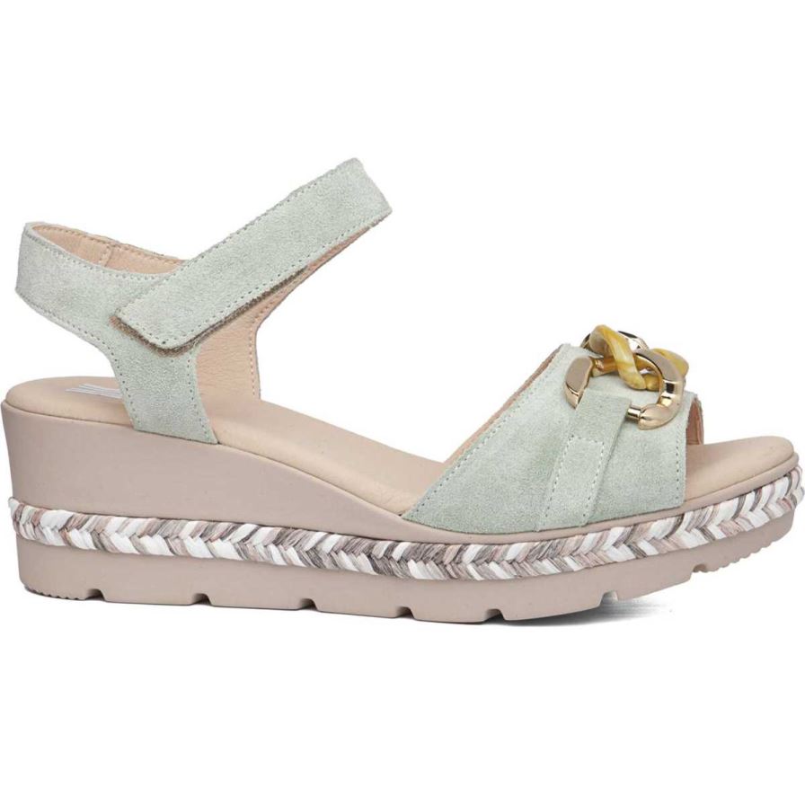 Sandales Compensées Callaghan 29807 Mara Menthe Femme | KPY-00593629