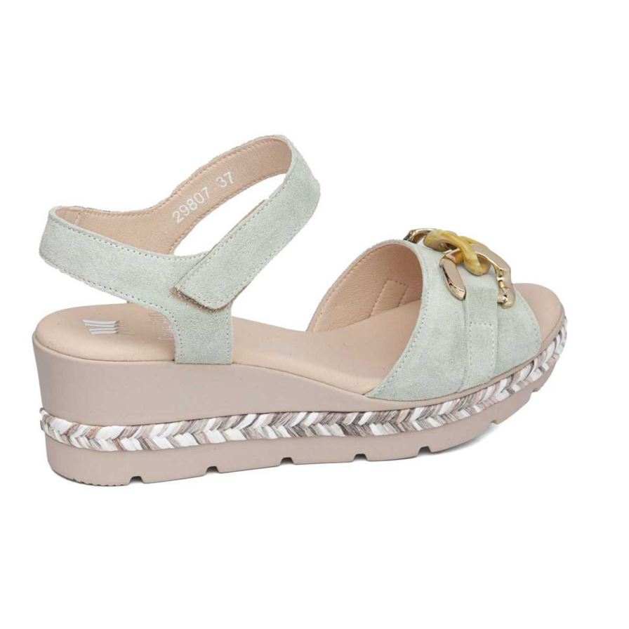 Sandales Compensées Callaghan 29807 Mara Menthe Femme | KPY-00593629