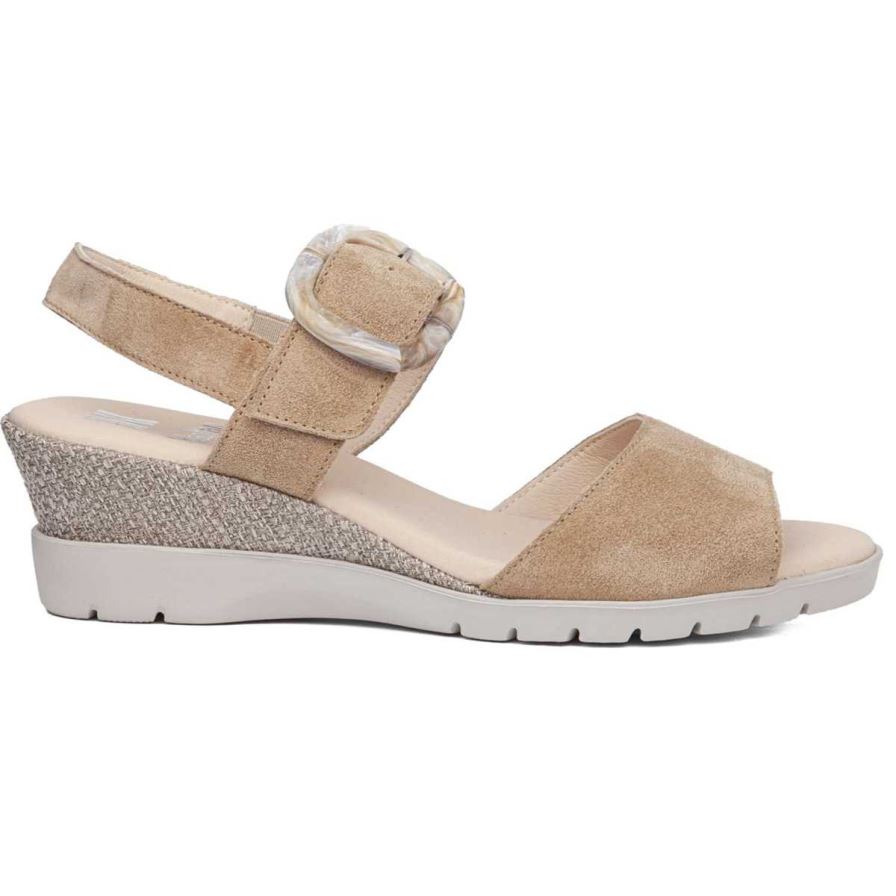 Sandales Compensées Callaghan 29116 Esperanza Beige Femme | IDC-33199816