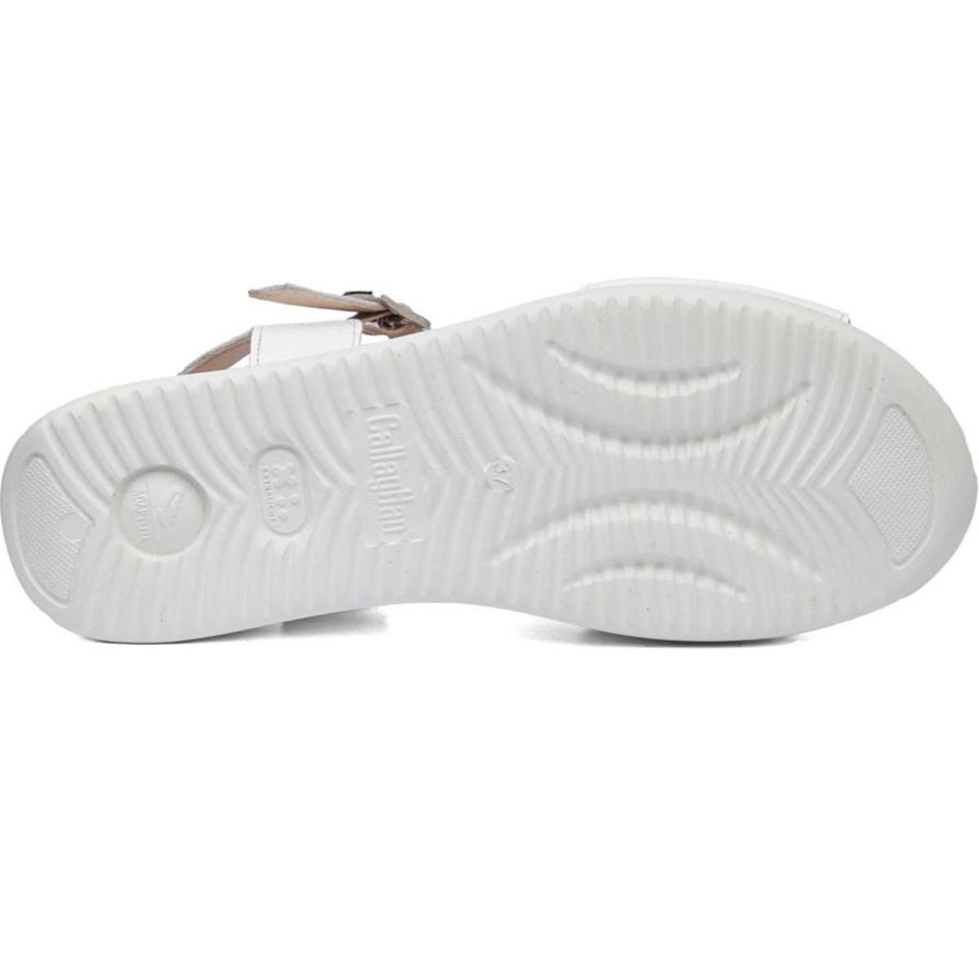 Sandales Compensées Callaghan 29910 Llana Blanche Femme | ALR-41578929